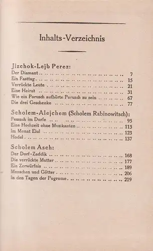 Buch: Ostjüdische Erzähler. J.-L. Perez, 1920, Kiepenheuer, Liebhaber-Bibliothek