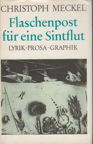 Buch: Flaschenpost für eine Sintflut, Meckel, Christoph. 1975, Aufbau Verlag