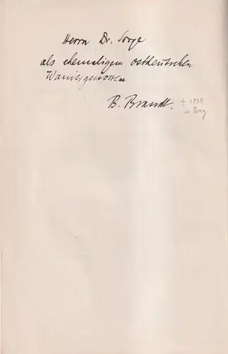 Buch: Landeskunde von Deutschland Band 2 Der Nordosten, B. Brandt, signiert