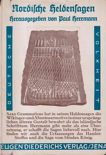 Buch: Nordische Heldensagen nach Saxo Grammaticus. P. Herrmann, 1925, Diederichs