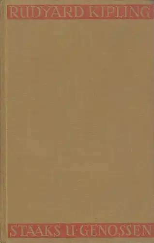 Buch: Staaks und Genossen - Pennälerstreiche, Kipling, Rudyard. 1928