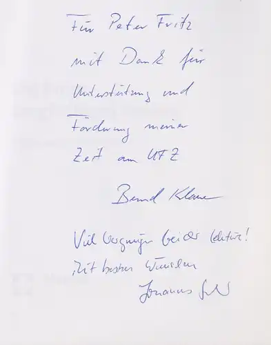 Buch: Die Kunst langfristig zu denken, Klauer, Bernd, 2013, Nomos, signiert