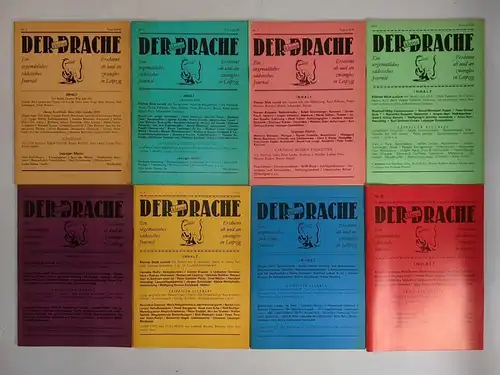 Der (kleine) Drache Nr. 1-8, 1985, Sachsenbuch Verlag, 8 Hefte, gebraucht, gut
