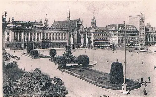 AK Leipzig. Augustusplatz, Postkarte, gebraucht, gut