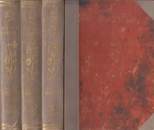Buch: Galante Abenteuer, Casanova de Seingalt, Giovanni Jacopo. 3 Bände
