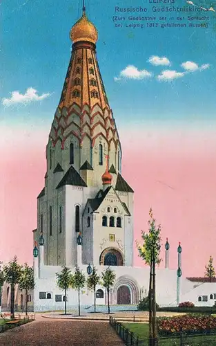 AK Leipzig. Russische Gedächtniskirche, Postkarte. Nr. 1059a, Verlag Trinks & Co