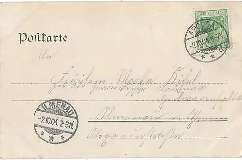 AK Apolda. ca. 1904, Postkarte. Ca. 1904, Verlag Ottmar Zieher, gebraucht, gut