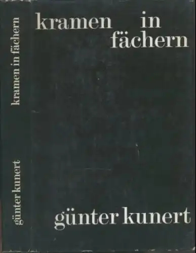 Buch: Kramen in Fächern, Kunert, Günter. 1974, Aufbau Verlag, gebraucht, gut