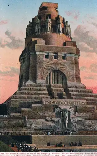 AK Das Völkerschlachtdenkmal zu Leipzig. ca. 1932, Postkarte. Nr. 38, 1932