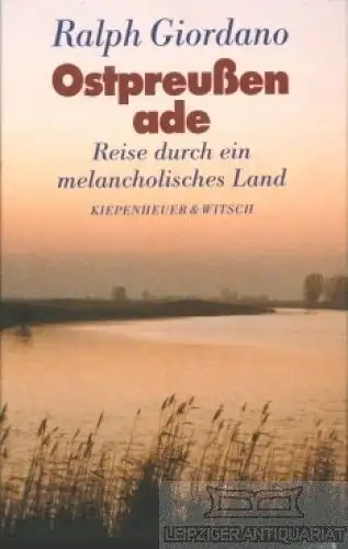 Buch: Ostpreußen ade, Giordano, Ralph. 1994, Verlag Kiepenheuer & Witsch