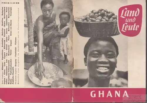 Buch: Land und Leute - Ghana, Reisenweber, Heribert. Land und Leute, 1960