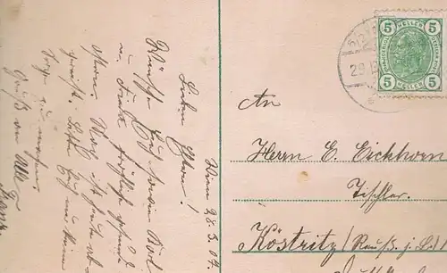 AK Dr. Karl Lueger, Postkarte. Nr. 3305, 1907, gebraucht, gut