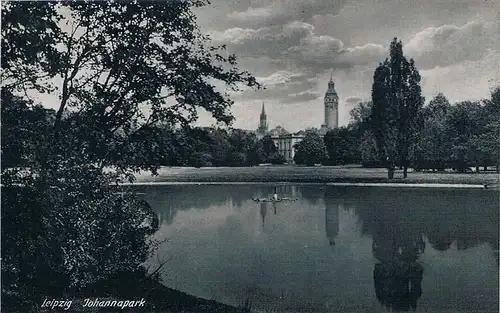 AK Leipzig Johannapark. ca. 1939, Postkarte, gebraucht, gut