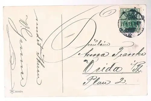 AK Herzlichen Ostergruß, Postkarte. Osterkarte. Nr. 80604, ca. 1914