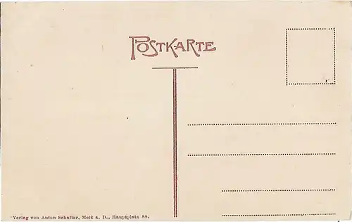 AK Melk a. Donau. ca. 1913, Postkarte. Ca. 1913, Verlag Anton Schaffer
