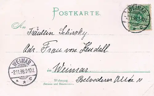 AK Sebastian Kneipp. ca. 1898, Postkarte. Serie E No. 182, 1898, gebraucht, gut