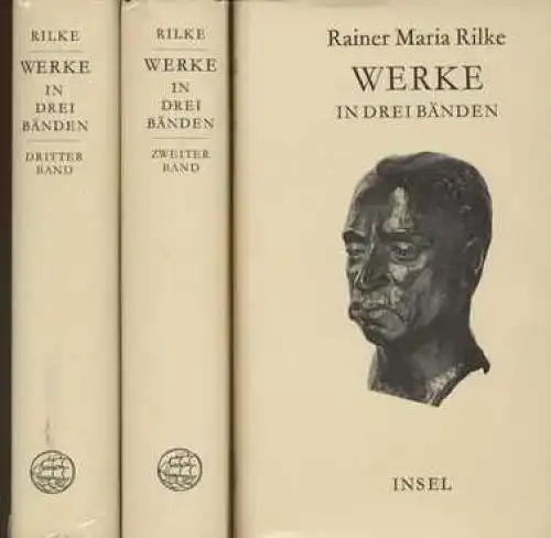 Buch: Werke, Rilke, Rainer Maria. 3 Bände, 1978, Insel Verlag, In drei Bänden