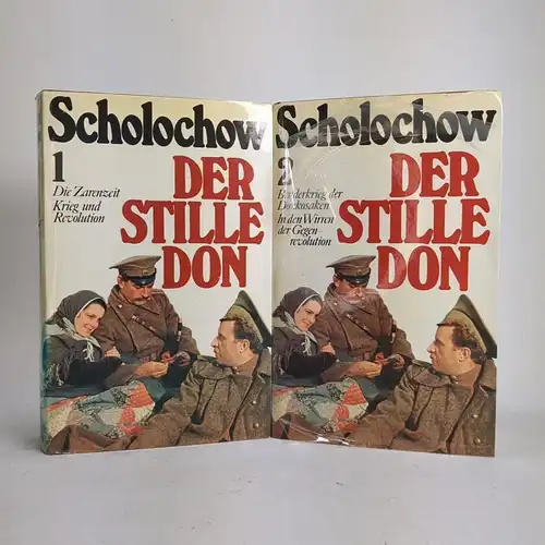 Buch: Der stille Don 1+2, Michail Scholochow, 4 Teile in 2 Bänden, Bücherbund