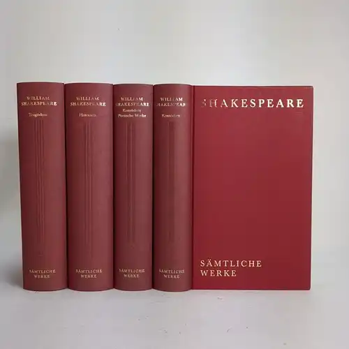 Buch: William Shakespeare, Sämtliche Werke in vier Bänden, 1994, Aufbau, 4 Bände
