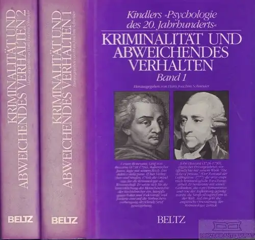 Buch: Kriminalltät und abweichendes Verhalten, Schneider, Hans Joachim. 2 Bände