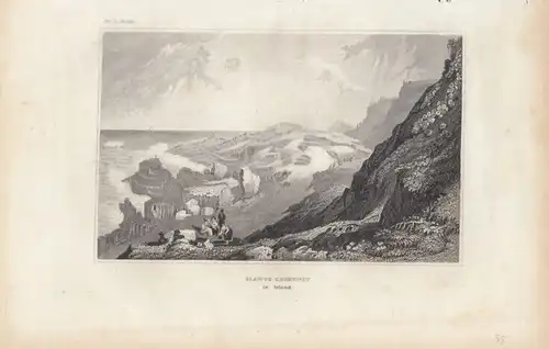 Giants Causeway in Irland. aus Meyers Universum, Stahlstich. Kunstgrafik, 1850