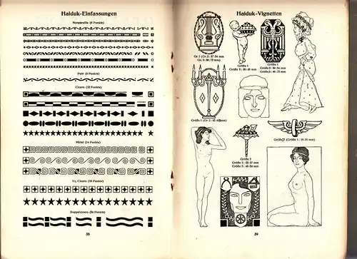 Buch: Alphabete und Ornamente für Skizzierzwecke, Bauersche Giesserei