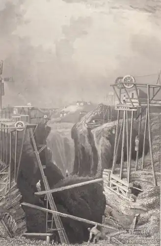 The Ironmines of Dannemora (Swede). aus Meyers Universum, Stahlstich. 1850