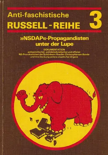 Buch: NSDAP-Propagandisten unter der Lupe, 1978, j. reents-verlag, Russell-Reihe