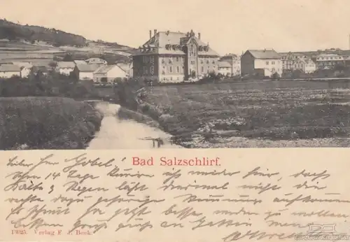 AK Bad Salzschlirf. ca. 1902, Postkarte. Serien Nr, ca. 1902, Verlag F.J. Beck