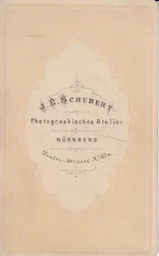 Portrait bürgerlicher Herr, Fotografie. Fotobild, 1865, Atelier J. E. Schubert