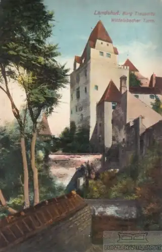 AK Landshut. Burg Trausnitz. Wittelsbacher Turm. ca. 1913, Postkarte. Ca. 1913