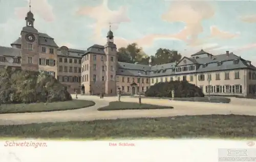 AK Schwetzingen. Das Schloss. ca. 1913, Postkarte. Ca. 1913, gebraucht, gut