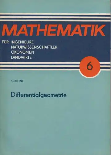 Buch: Differentialgeometrie, Schöne, W. 1975, gebraucht, gut