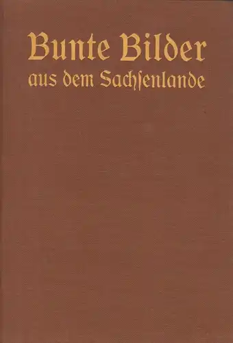 Buch: Bunte Bilder aus dem Sachsenlande, Vierter Band, 1927, Pestalozzi-Verein