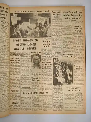 Morning Star July 21 - September 30 1970, London, Daily News, Newspaper, british