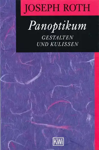 Buch: Panoptikum, Roth, Joseph, 1983, Kiepenheuer & Witsch, sehr gut