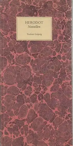Buch: Novellen, Herodot. 1984, B.G. Teubner Verlag, gebraucht, gut