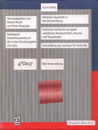 Buch: Oxforder Quartheft 17 Die Verwandlung, Kafka, Franz. 2003, gebraucht, gut