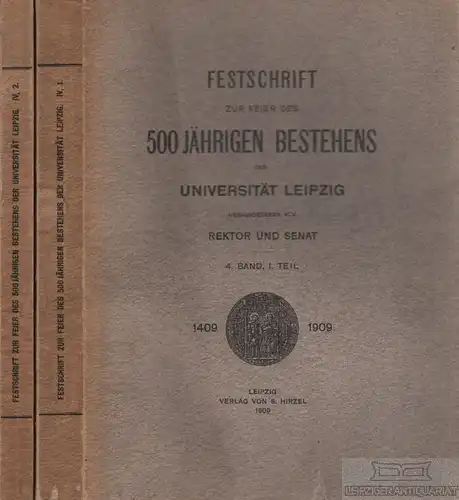 Buch: Festschrift zur Feier des 500 jährigen Bestehens der Universität...2 Bände