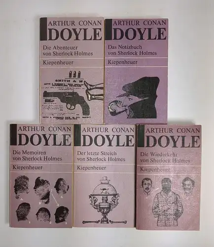5 Bücher Sherlock Holmes. Doyle, Arthur Conan, Gustav Kiepenheuer Verlag