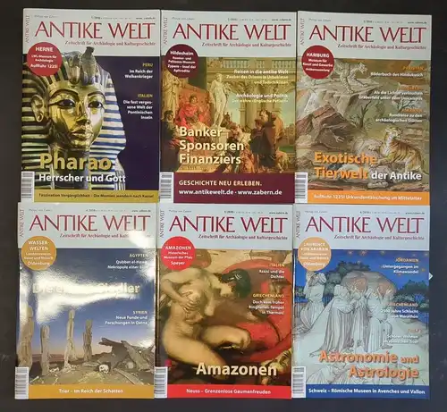 Antike Welt Heft 1-6 / 2010, Philipp von Zabern, 6 Hefte, komplett, Zeitschrift