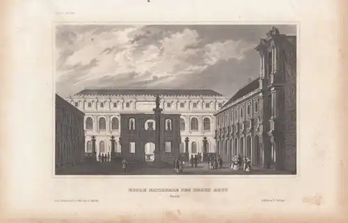 Ecole Nationale des beaux arts (Paris). aus Meyers Universum, Stahlstich. 264726