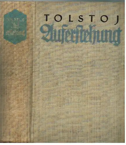 Buch: Auferstehung, Tolstoj, Leo, J. Ladyschnikow Verlag, Roman