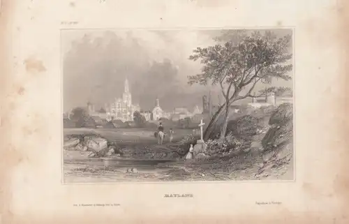 Mayland. aus Meyers Universum, Stahlstich. Kunstgrafik, 1850, gebraucht, gut