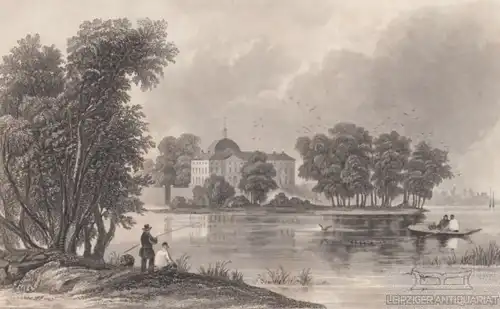 Örbyhus. aus Meyers Universum, Stahlstich. Kunstgrafik, 1850, gebraucht, gut