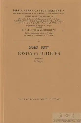 Buch: Josua et Judices, Elliger, K. / Rudolph, W. / Meyer, R. 1972