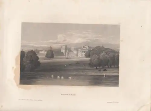 Blenheim. aus Meyers Universum, Stahlstich. Kunstgrafik, 1850, gebraucht, gut