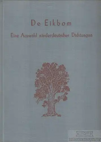 Buch: De Eikbom, Baetke, W. / Walter, E. 1953, Max Niemeyer Verlag