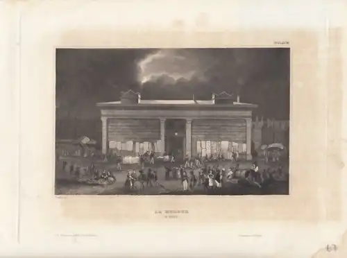 La Morgue in Paris. aus Meyers Universum, Stahlstich. Kunstgrafik, 1850 266220