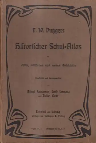 Buch: F. W. Putzgers Historischer Schul-Atlas, 1917, Velhagen & Klasing